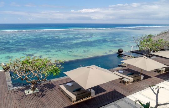 Stunning ocean views from villa with infinity swimming pool