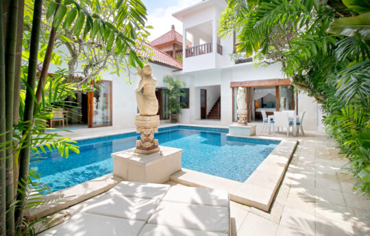 Villa Altius Seminyak View of swimming pool and villa altius in Bali