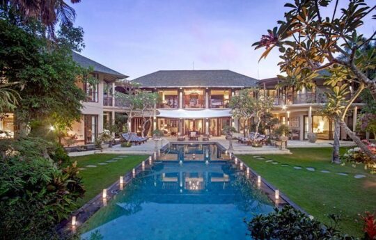 Villa Avalon Exterior of Villa Avalon from the swimming pool and garden