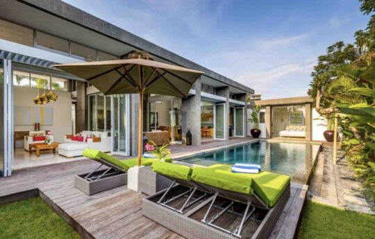 view of swimming pool in a budget bali villa