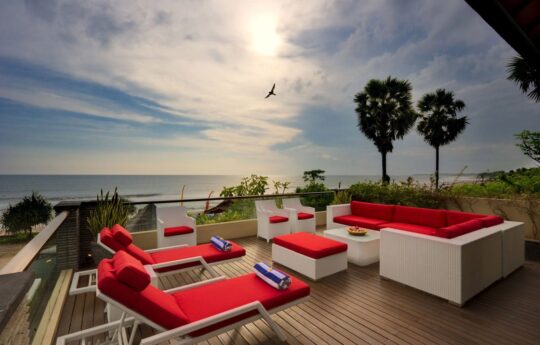 Villa LeGa Seminyak Beach views from deck area of Villa LaGa