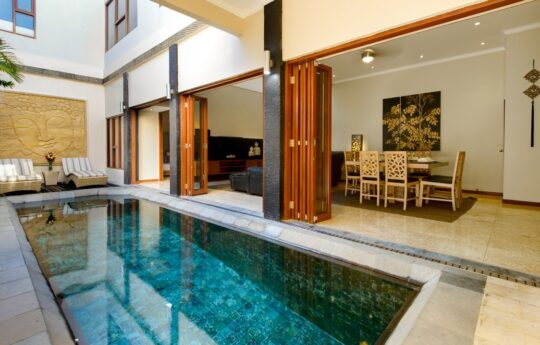 Villa Michelina Swimming pool and interior views during daytime