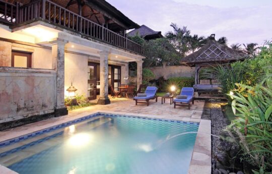Tabanan Villas – VIlla Ocean & Golf, pool at night Villa Ocean & Golf Tabanan Villas