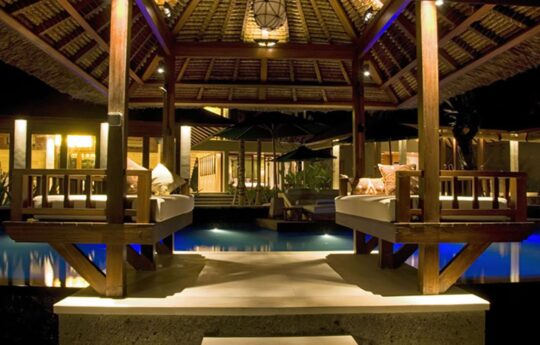 Villa Puri Awani – Sanur Bali Villas pool evening Sanur Bali Villas - Villa Puri Awani