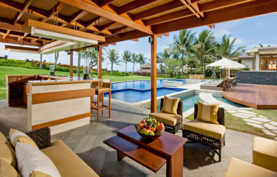 Canggu Villas – Villa Semarapura, view to pool Villa Semarapura Canggu Villas