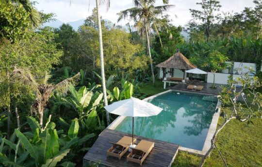 Bali Villas Ubud – Villa Vastu, villa aeriel view Villa Vastu Ubud Villas