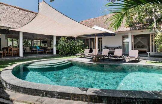 Villa Damai Taman swimming pool during day time with view of villa