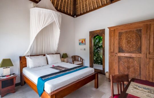 Canggu villas – Villa Tibu Indah, bedroom with air con Villa Tibu Indah Canggu Villas